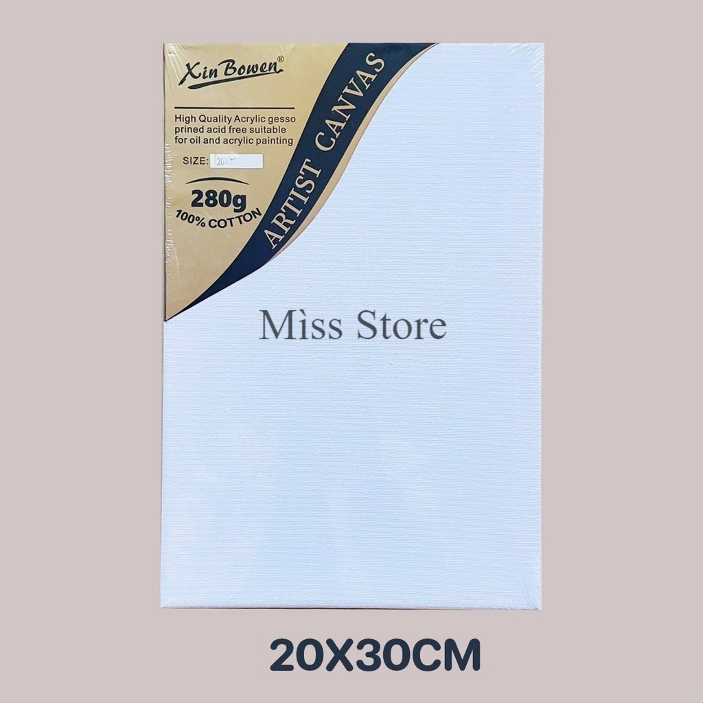 เฟรมผ้าใบสำเร็จรูป ผ้าใบวาดรูป เฟรมผ้าใบแคนวาส คุณภาพดี DIY สีน้ำมัน สีอะคริลิค 280g 100% cotton