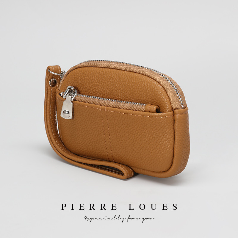 แฟชั ่ น High-end ผู ้ หญิงกระเป ๋ าแบบพกพา PU ข ้ อมือซิปเหรียญกระเป ๋ าความจุขนาดใหญ ่