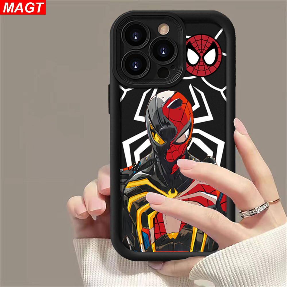 Samsung A55 5G A54 A05S A05 A15 A14 A24 A13 A52 A04S A03S A04E A03 A10 A10S A11 A12 A20 A30 A20S M11 M12 A13 5G A02S Marvel Superhero Illustrated เคสโทรศัพท ์ นุ ่ ม MAGT ราคา ถูกที่สุด ดีลบีเคเค แกลเลอรีภาพที่ 3