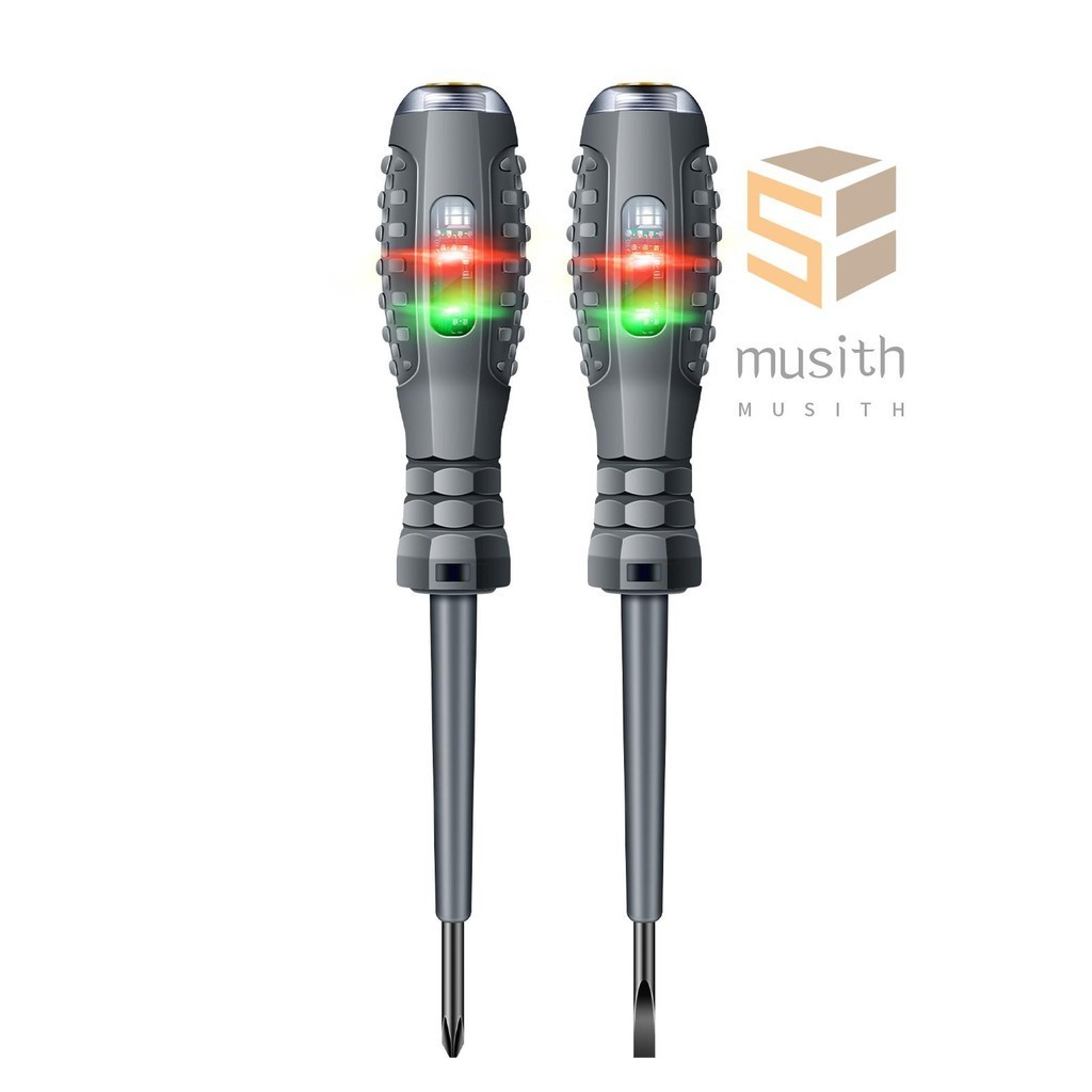 ANENG B05 2 ชิ้น Word/Cross ไขควงปากกาทดสอบไฟฟ้า Multi-functional ไขควงในครัวเรือนพร้อมตัวบ่งชี้เครื