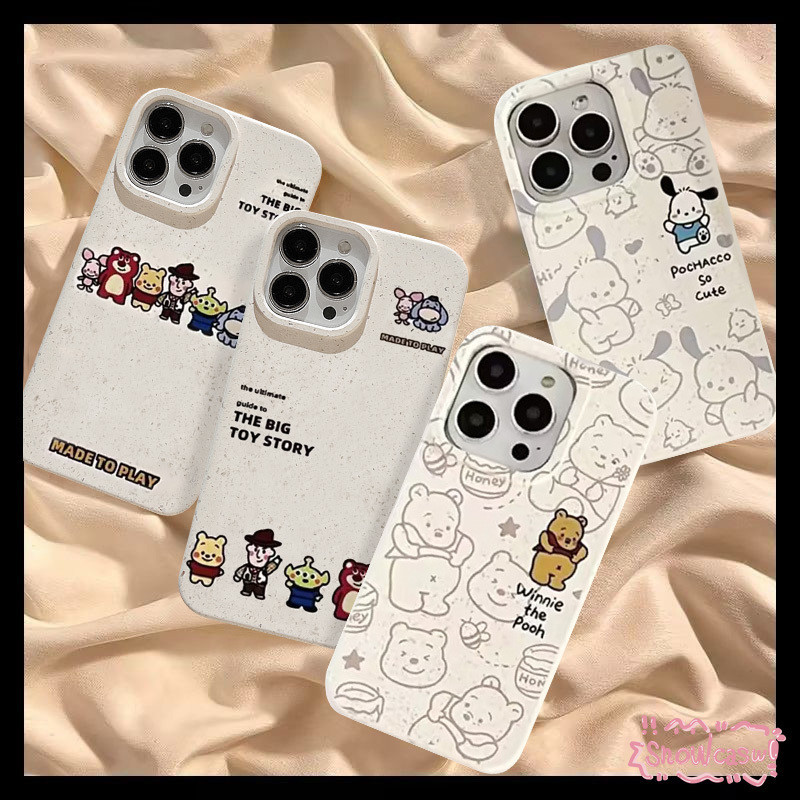 กรณีน่ารัก Winnie Lotso OPPO A17 A77 A54 A76 A57 A18 A78 A7 A38 A58 A5s A15 A16 A12 A3s A16K A53 A9 A17K Reno 11 10 6 8T