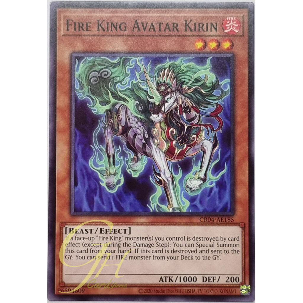 Yugioh [CR04-AE185] Fire King Avatar Kirin (Common)