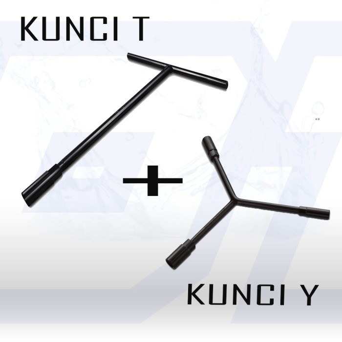 !! ( ใหม่ ) Yukido T-Socket ประแจ T-Socket Y-Spanner 8mm / 10mm / 12mm / 14mm / 17MM สีดํา T-Socket 