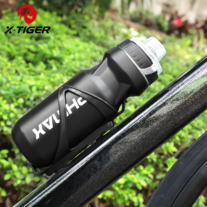 X-tiger 610ml ขี ่ จักรยานขวดน ้ ําจักรยานพลาสติกแบบพกพาขนาดใหญ ่ ความจุฝุ ่ นขวดน ้ ํากีฬากลางแจ ้ ง