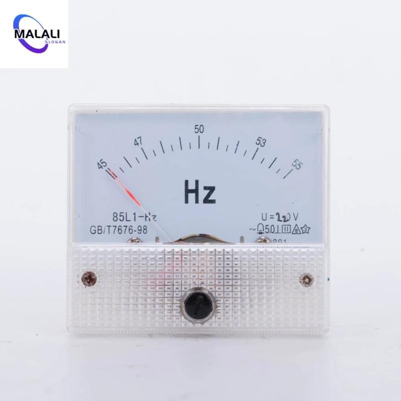 45~55HZ 220Vเฮิรตซ์ เครื่องวัดความถี่ใช้งานทั่วไป 85ล1-เฮิรตซ์ เมตรสําหรับชิ้นส่วนเครื่องกําเนิดไฟฟ้า 220V 85L1