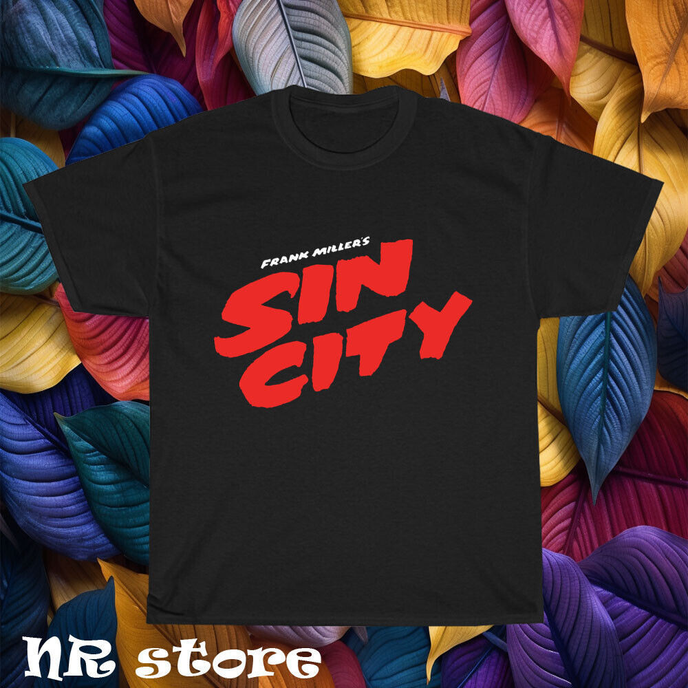 เสื้อยืดออกแบบจากโลโก้ภาพยนตร์ย้อนยุค.Sin.City.สำหรับผู้ชาย