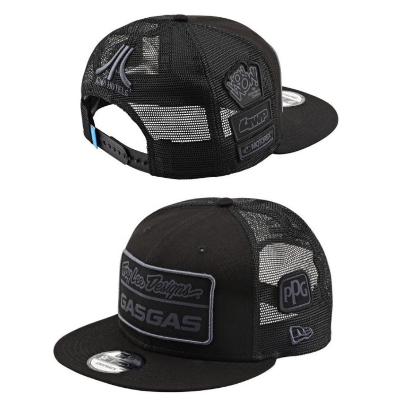 2021 Topi TLD GASGAS Troy Lee Mesh Designs Snapback Cap Men Women Mesh Trucker Hat Adjustable Sports Motocross Team Caps