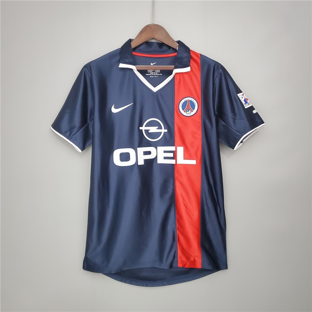 #P SG 01-02 Home Away เสื้อฟุตบอลย้อนยุคฟุตบอล #RONALDINHO