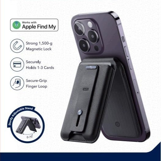 ESR พันล้านสีเหมาะสำหรับ Apple MagSafe ผู้ถือบัตร iPhone ป้องกันการสูญหายตำแหน่ง findmy  magsafe wal
