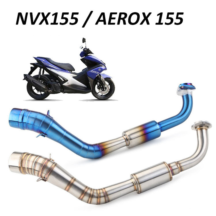 Plug & Play รถจักรยานยนต์ NVX155 Aerox155 ท่อไอเสียท่อข้อศอก Manifold ท่อข้อต่อ 51 มม.