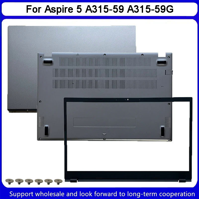 ใหม่สําหรับ Acer Aspire 3 A315-59 A315-59G N22C6 LCD ปกหลังด้านล่างกรณี AP75E000100/ฝาหน้า AP3UI000210