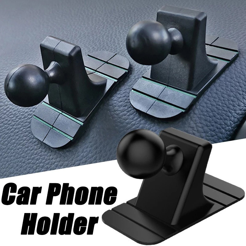 ที่วางโทรศัพท์ในรถยนต์-สําหรับช่องระบายอากาศอัตโนมัติ, แผงหน้าปัด-ป้องกันการลื่นไถล, ฐานกาวในตัว, ปรับได้- 17 มม. หัวสากล-คลิปยึดโทรศัพท์มือถื
