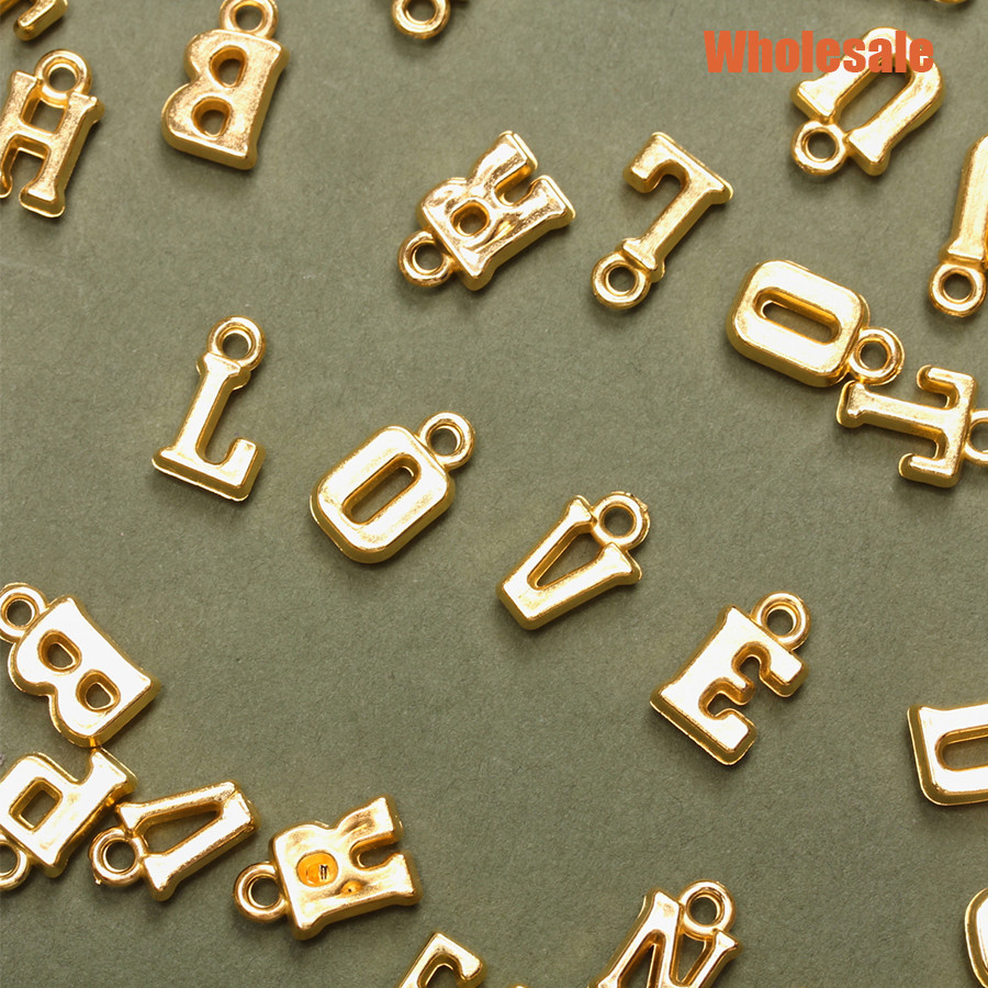 20 ชิ้น 14-16 มม.* 8-9 มม.อะคริลิค AZ ตัวอักษรจี้ DIY สร้อยคอพวงกุญแจ Handwork เครื่องประดับทํา Handmade อุปกรณ์เสริม