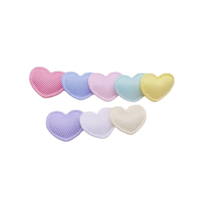 50 ชิ้น/ล็อต 17*15 มม.เบาะ Glitter ผ้าหัวใจ Appliques สําหรับ DIY หมวกเสื้อผ้ากางเกงขายาวอุปกรณ์เย็บผ้า Headwear ตกแต่งแพทช์ - รูปที่ 6