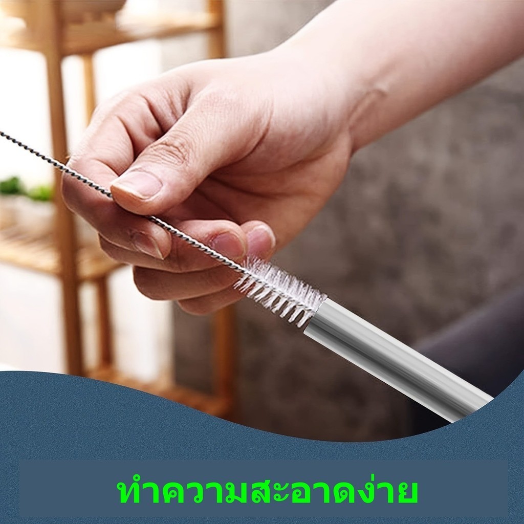 แปรงล้างหลอด แปรงทำความสะอาดหลอดดูดน้ำ ใช้ได้ทั้งหลอดซิลิโคน และ หลอดแสตนเลส