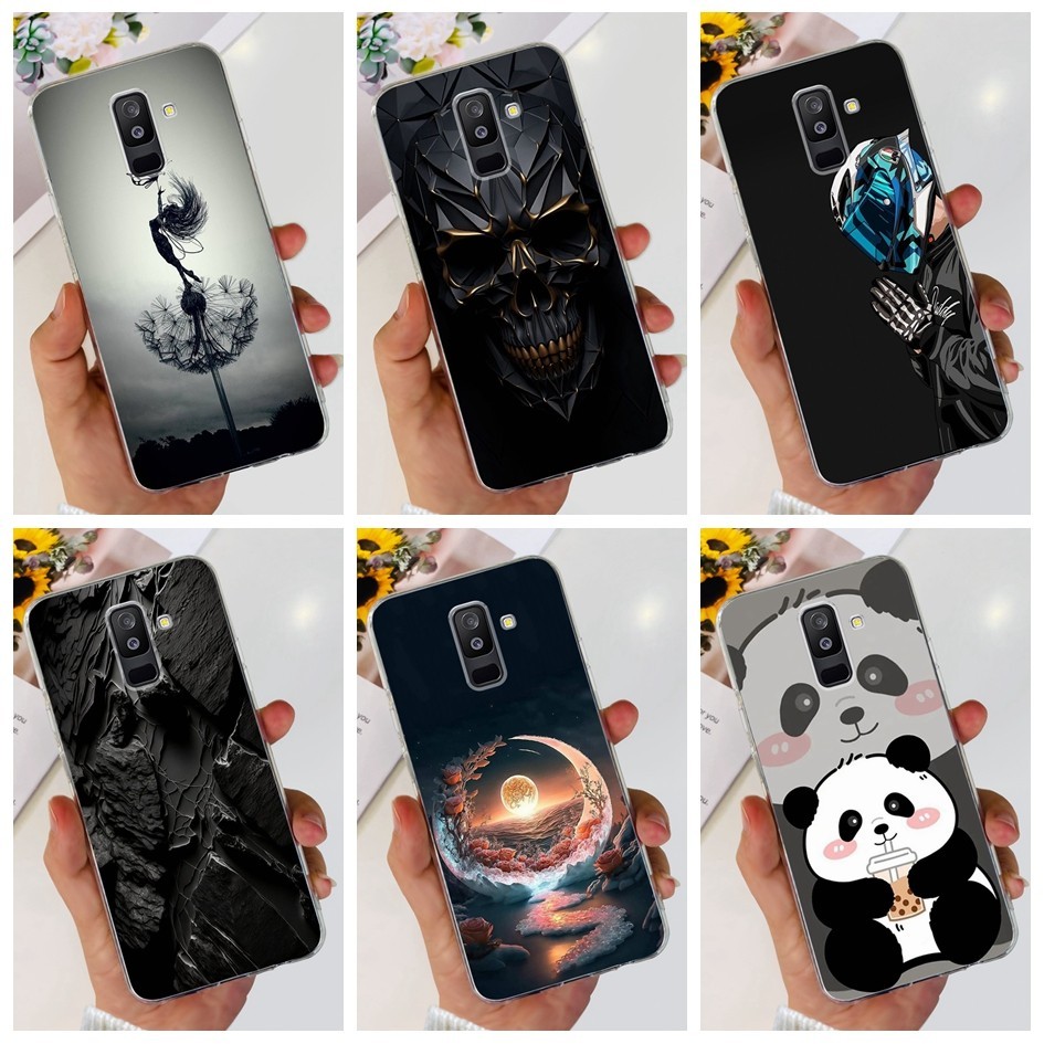 สําหรับ Samsung Galaxy A6 Plus 2018 ปลอก SM-A605F ยอดนิยมรูปแบบซิลิโคนอ ่ อนนุ ่ มปกหลังสําหรับ Samsung A6 2018 เคสโทรศัพท ์