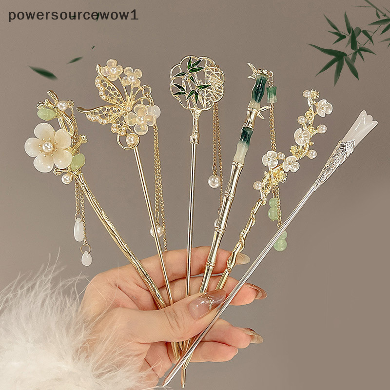 Wow คลาสสิกจีนผม Stick Pins สําหรับผู้หญิงผีเสื้อดอกไม้ Star Fresh Handmade Hairpins Charm เครื่องประดับอุปกรณ์เสริมผม TH