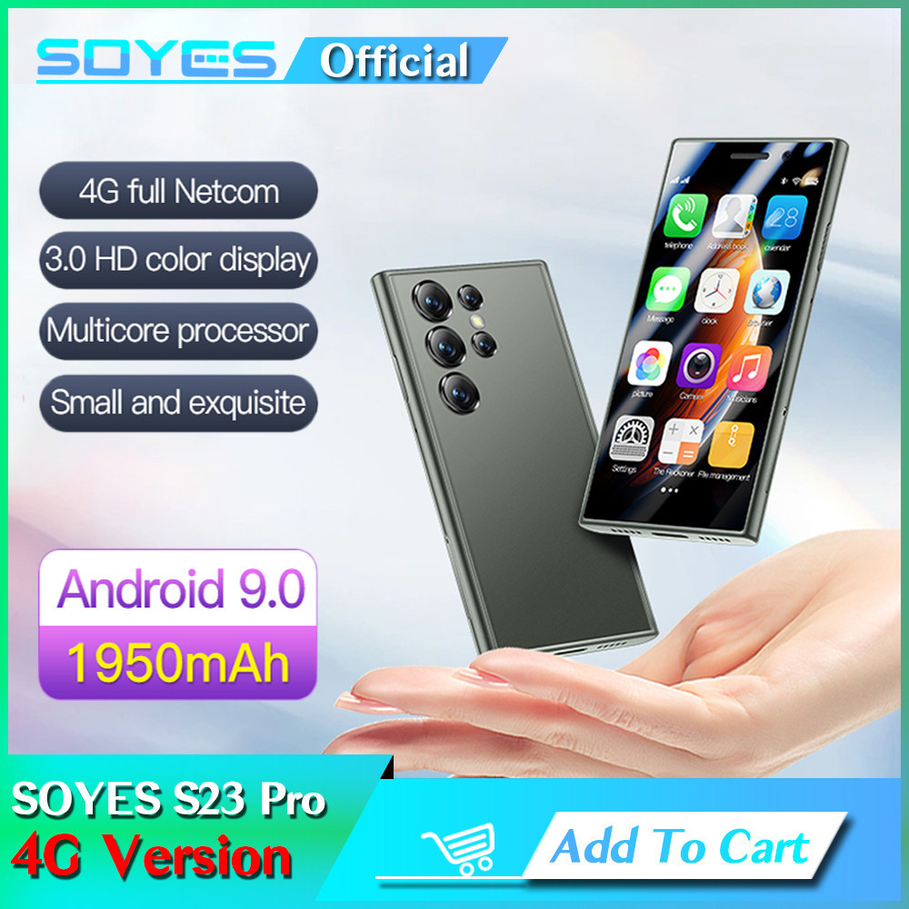 Soyes S23 Pro 4G รุ ่ น 3.0 นิ ้ ว Android 9.0 สมาร ์ ทโฟน 2GB RAM 16GB ROM Dual SIM Standby โทรศัพท ์ มือถือขนาดกะทัดรัด