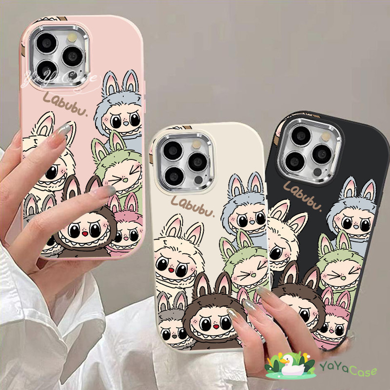 สำหรับ iPhone11 13 Case FOR เคสไอโฟน14 15 12 pro max 6 7 8 14 15 Plus X XR XS Max LABUBUสไตล์ ขั้นสูง TPU Soft Cute เคส