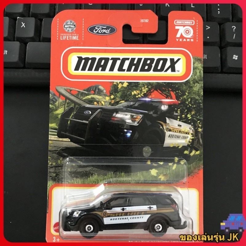 Hotwheels Premium/MATCHBOX 2023 Mattel MATCHBOX City Hero Alloy 24 16 รุ ่ น Ford Interception รถตํารวจ