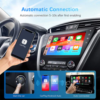 [local stock] ใหม่Wireless CarPlay Android Autoอะแดปเตอร์ไร้สายสมาร์ทมินิกล่องPlug And Play WiFi 5G Bluetooth 5.0 Fast Connect