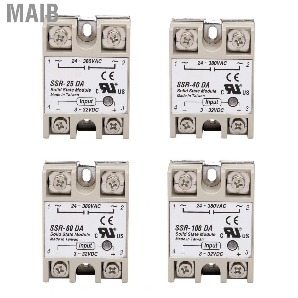 Maib Single Phase Solid State Relay Low Noise No Spark Module for Power Control Application