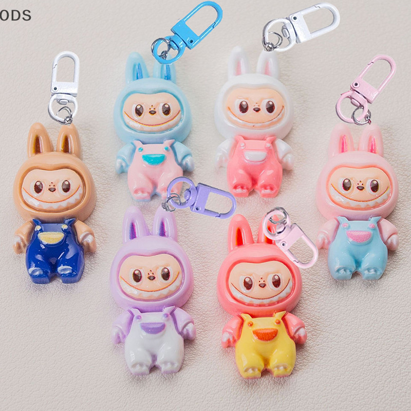 Ods น่ารัก Overalls Labubu จี้พวงกุญแจผู้หญิงแนวโน้มแฟชั่น Key Chain กระเป๋าแขวนเครื่องประดับ Charm อุปกรณ์เสริมที่ดีที่สุดเพื่อนของขวัญ OD