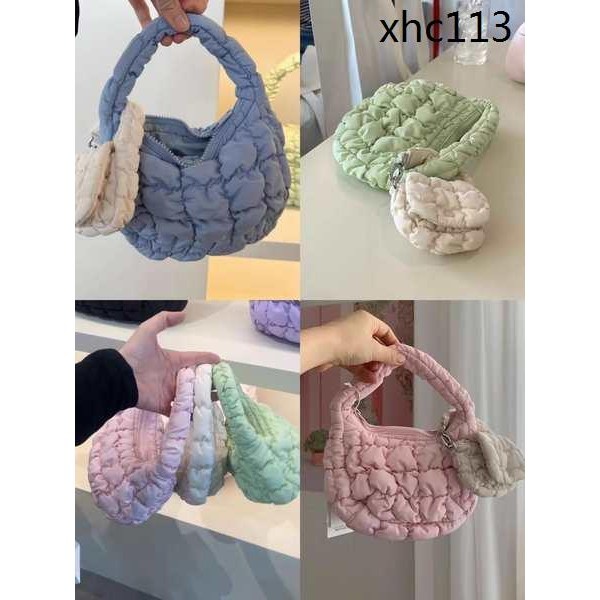 · · 2024cos Bag Korea Limited Candy Color micro Mini Cloud Bag Pleated Dumpling Bag Handbag Female