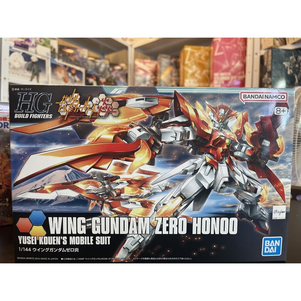 HGBF 1/144 Wing Gundam Zero HONOO Gundam Build Fighters BANDAI (งานเเท้)
