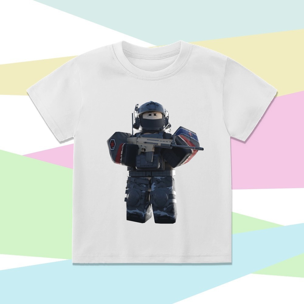 [100% Cotton] เสื้อยืด พิมพ์ลาย Roblox SCP ROLEPLAY สําหรับเด็ก