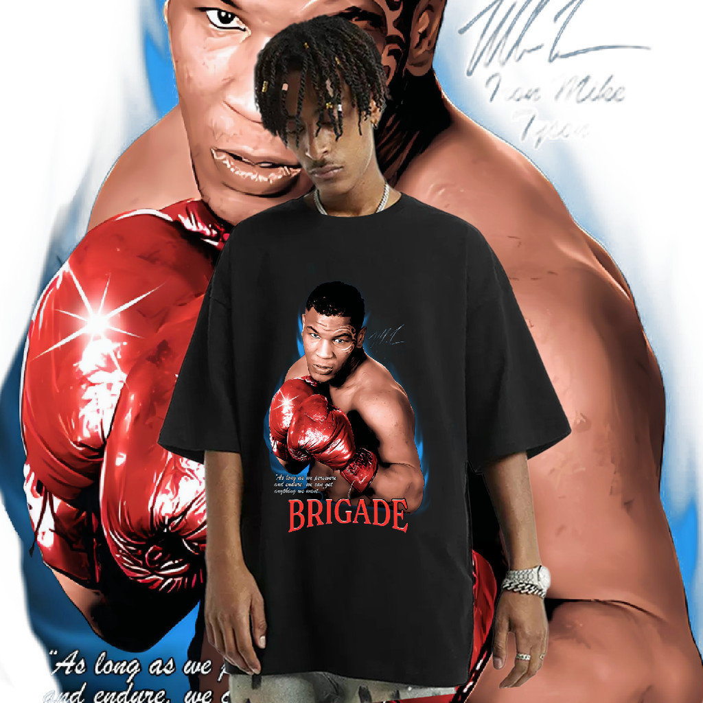 Mike Tyson สุดยอดนักมวย กีฬา การพิมพ์ ระบายอากาศได้ เสื้อยืด