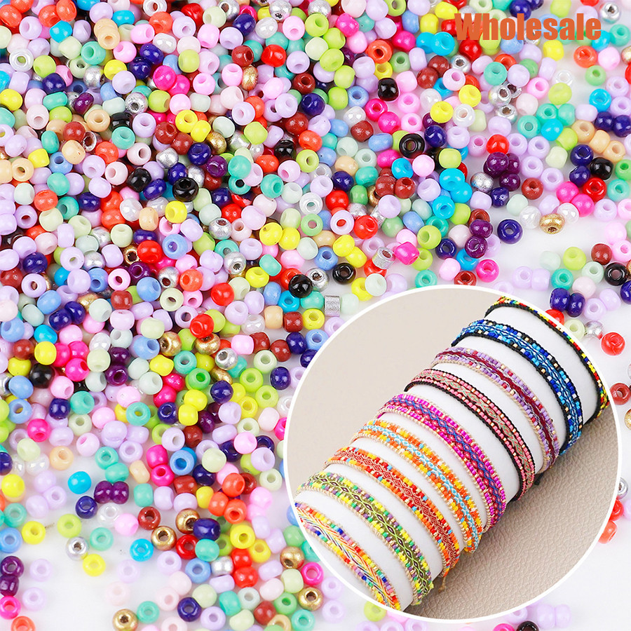 2 มม.1000 ชิ้น Super Mini Spacer เช็กแก้วลูกปัดสําหรับเครื่องประดับทํา DIY สําหรับ Crafted สร้อยข้อมือสร้อยคออุปกรณ์เสริม Charm