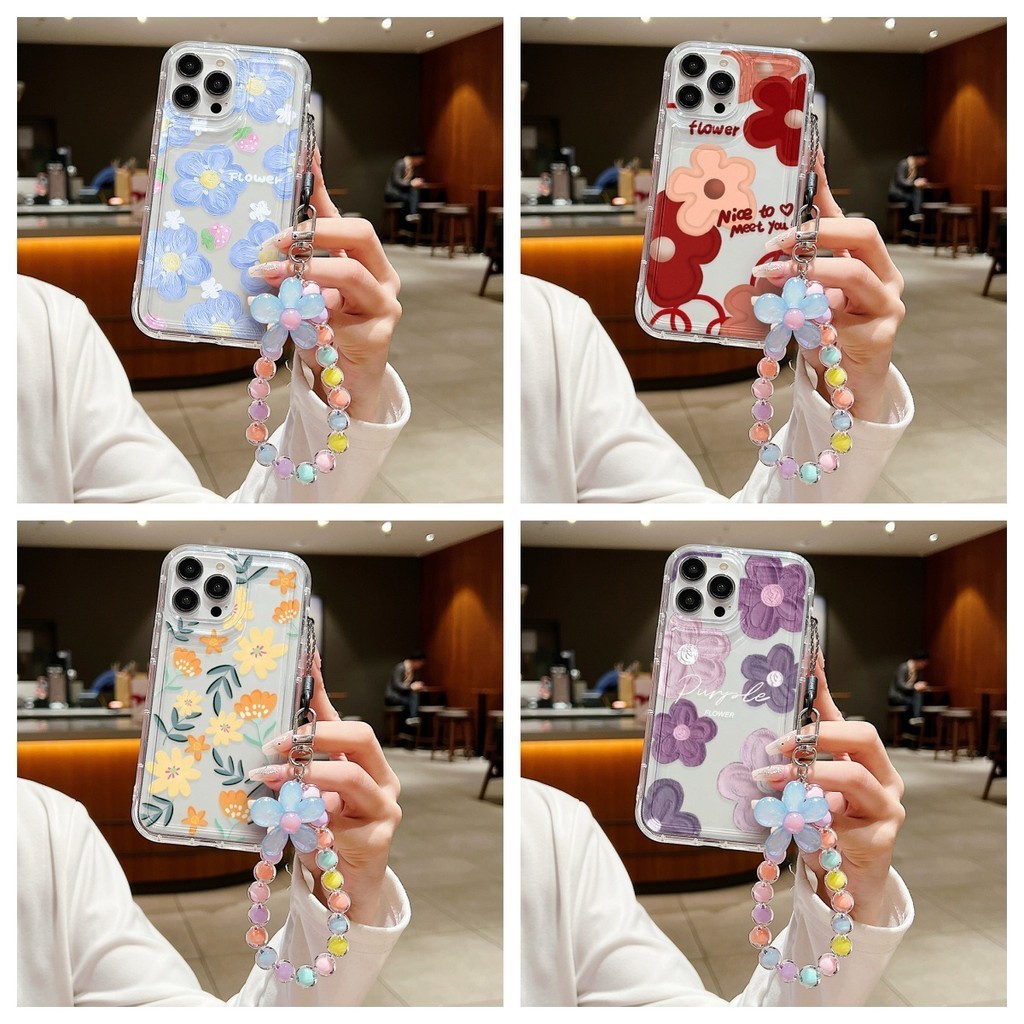 ห่วงโซ่โทรศัพท์ กรณีที่ชัดเจน for Samsung A54 A55 5G A53 A52 A51 A50 A34 A33 A13 A14 A15 S24 S23 Ultra S22 S21 S20 FE