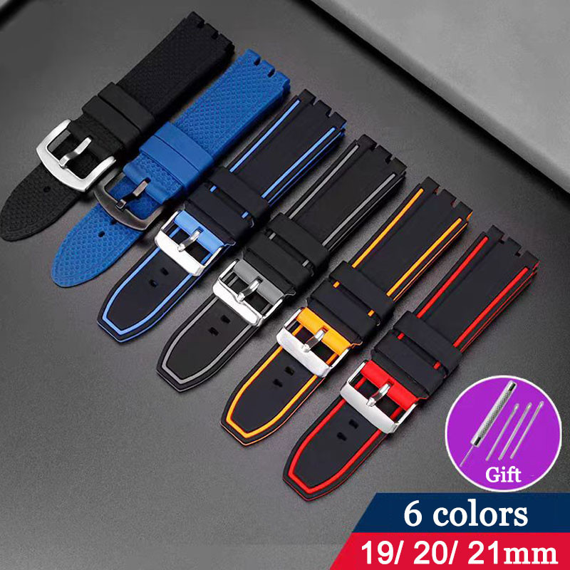 19 มม.20 มม.21 มม.เรซิ่นสายนาฬิกาซิลิโคนสําหรับ Swatch Series YVS454 YVS451 YVS420 YVS435 YVS400 ยางนาฬิกาดําน้ํา Diver กันน้ํา Watchband ผู้หญิงผู้ชายสร้อยข้อมือ