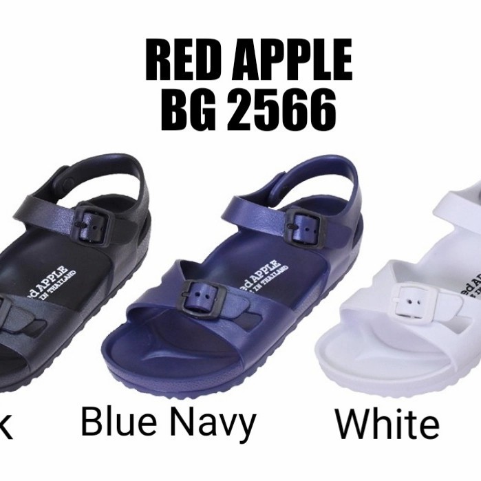 คอลเลกชันล่าสุด - รองเท้าแตะผู้หญิง Apple Backstrap สีแดง BG 2566 - สีดํา, 37