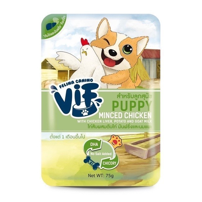VIF Felina Canino อาหารเปียกสุนัข เกรดพรีเมี่ยม สำหรับสุนัขทุกวัย ขนาด 75g - รูปที่ 5