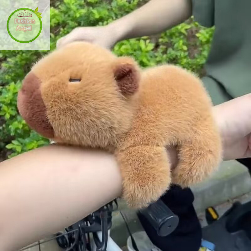 Fashionangel สร้อยข้อมือข้อมือนอนลงตุ๊กตา Capybara ตุ๊กตา Snap แหวนของเล่นตุ๊กตาน่ารักน่าเกลียดตุ๊กตาน่ารัก VN