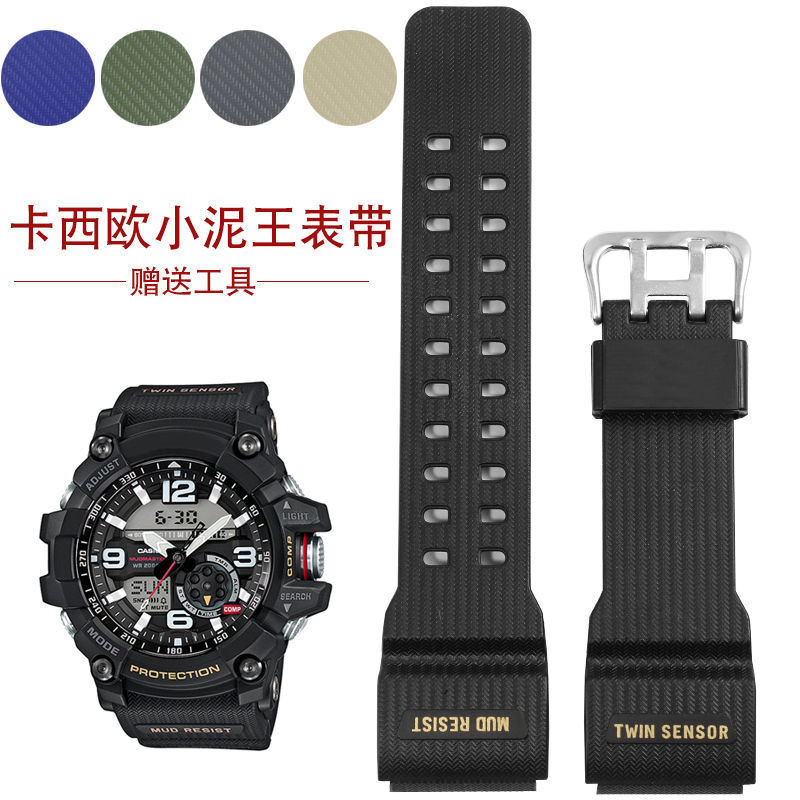 สายเหมาะสําหรับ Casio G-SHOCK Xiaoniwang สายนาฬิกายาง GG-1000 GWG-100 GSG-100 อุปกรณ ์ เสริม