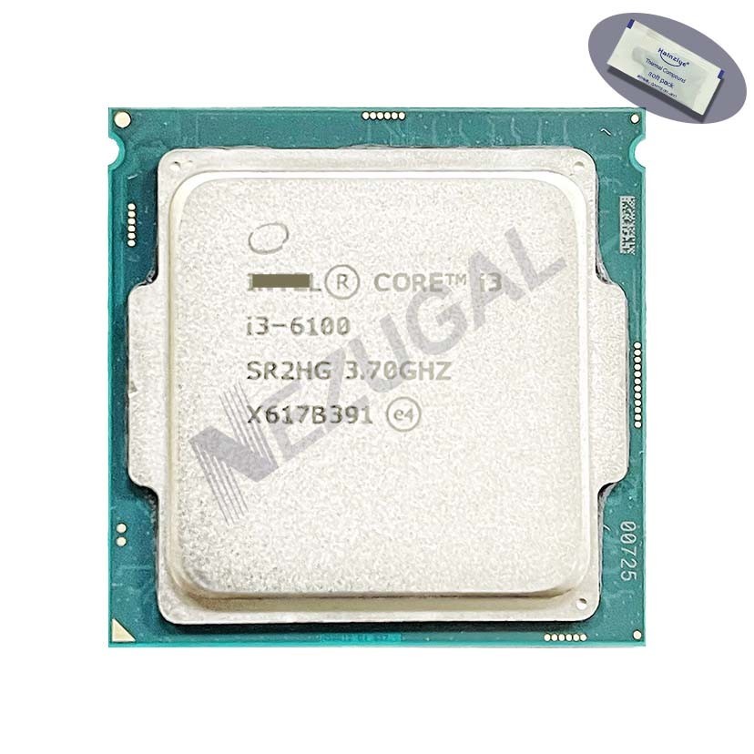 I3-6100 I3 6100 SR2HG 3.7 Ghz Dual Core 3M 51W LGA1151 โปรเซสเซอร์ CPU