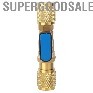 Supergoodsales 753 Brass Ball Valve Refrigeration Adapter Refrigerant