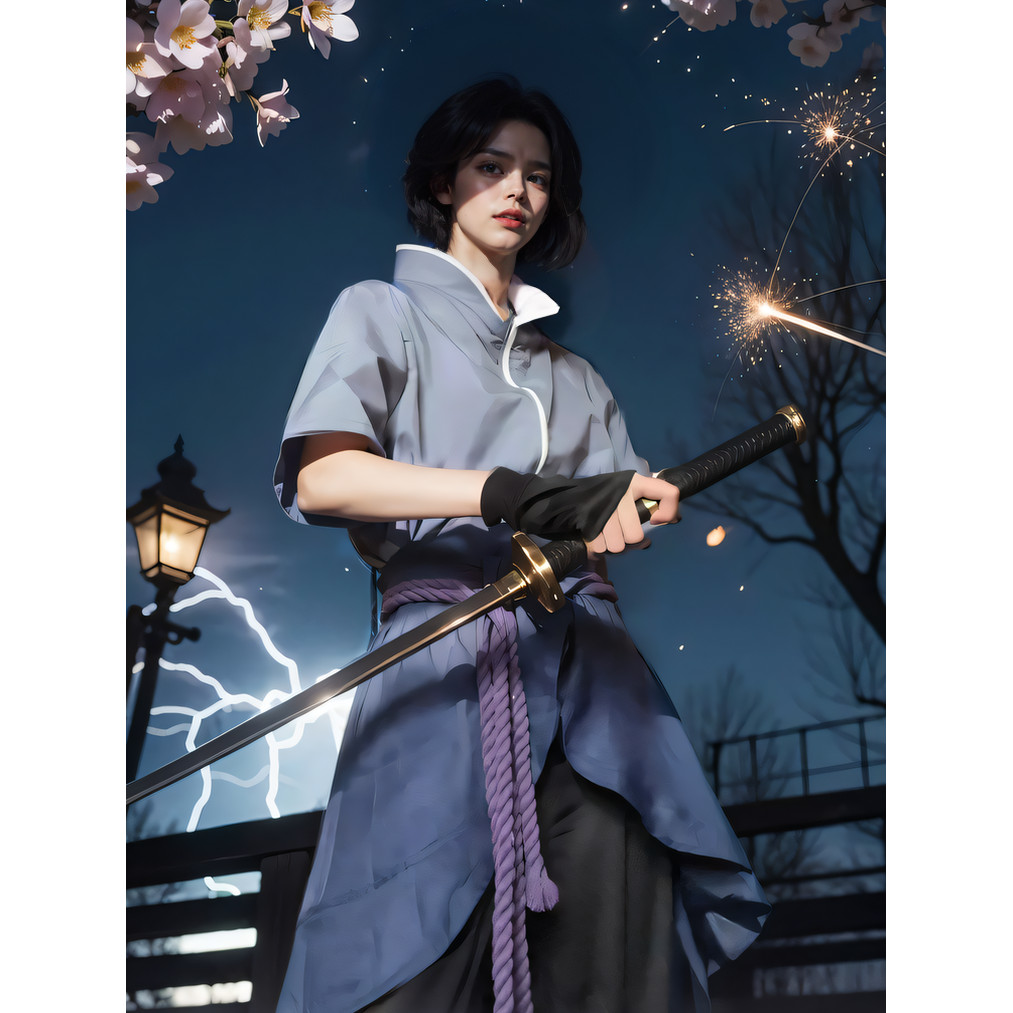 เสื้อผ้าซาสึเกะ cos ชุดอะนิเมะญี่ปุ่น Naruto Shippuden Uchiha Sasuke Ninja Anime Cosplay