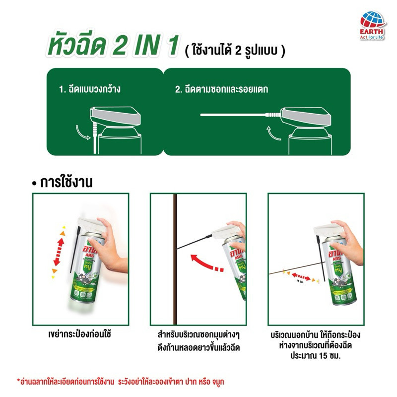 [Combo Set]Ars อาท สเปรย์ เจล ไล่หนู 300 มล. ARS RAT REPELLENT SPRAY 300mL ไล่หนู - รูปที่ 2
