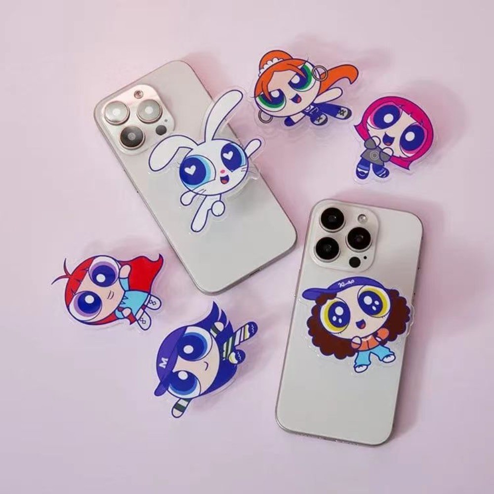 Kpop Idol NWJNS อะคริลิคโทรศัพท ์ Grips Powerpuff สาวผู ้ ถือโทรศัพท ์ Telescopic สนับสนุน Griptok Bunnies ของขวัญ