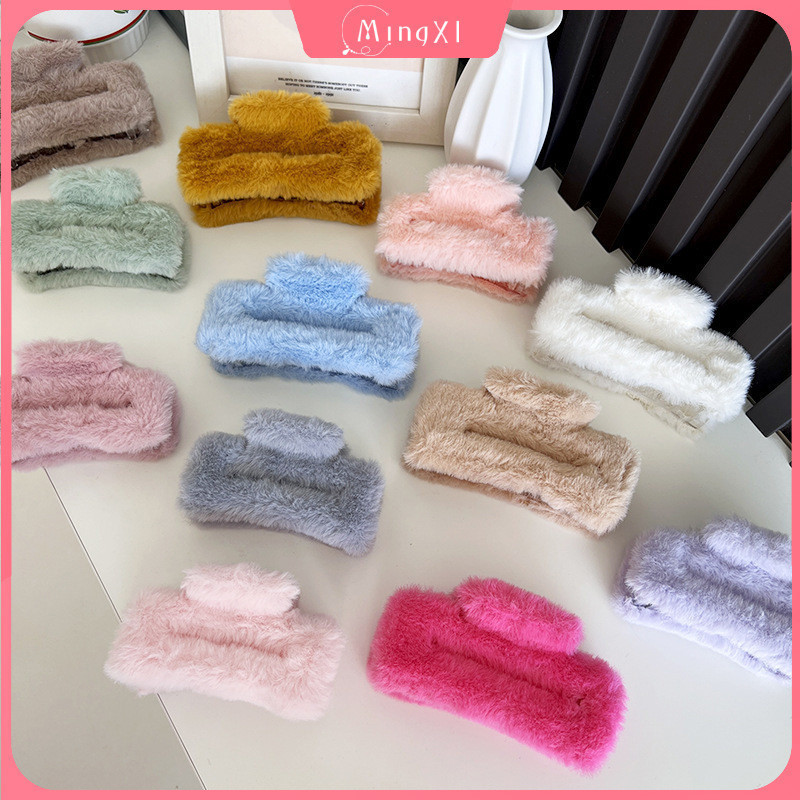 9เซนติเมตรสแควร์ตุ๊กตากิ๊บผู้หญิงสไตล์เกาหลี อิน ลูกอมสีคว้าคลิปแฟชั่นที่เรียบง่ายฉลามคลิปอุปกรณ์ผม