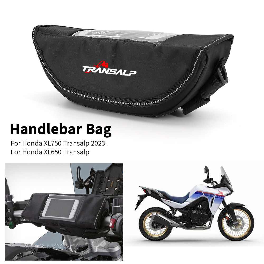 สําหรับhonda XL750 Transalp 2023- XL650 XL 750 650 อุปกรณ์เสริมรถจักรยานยนต์กระเป๋ากันน้ําที่เก็บHandlebarกระเป๋าเครื่องมือกระเป๋าเดินทาง