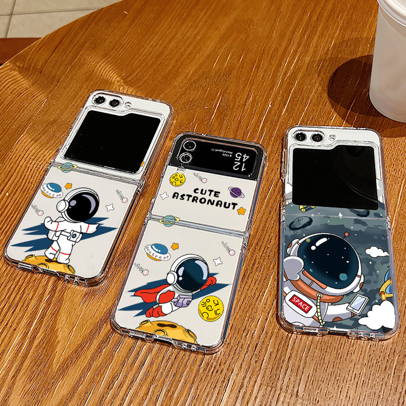 Samsung Z Flip 3 Z Flip 4 Z Flip5 Z Flip 6 Superman นักบินอวกาศ Precision Hole เลนส ์ พับเคสโทรศัพท ์