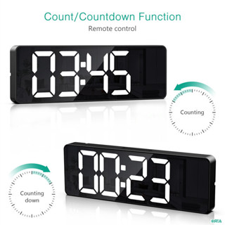 🚚🚚คุณภาพดีมาก นาฬิกาปลุกดิจิตอล LED เลื่อน ปิดเสียง ปฏิทิน อ…