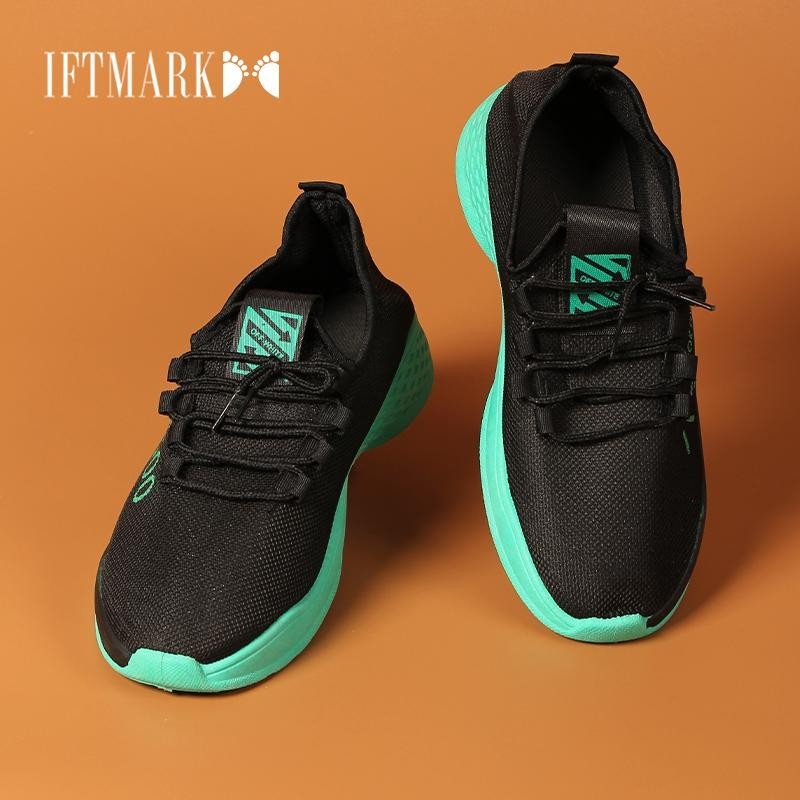 IFTMARK ใหม่ รองเท้าผ้าใบแฟชั่นผู้ชาย แบบผูกเชือกใส่สบาย ผ้านุ่มใส่สบาย ระบายอากาศ[ส่งเร็วพิเศษ]