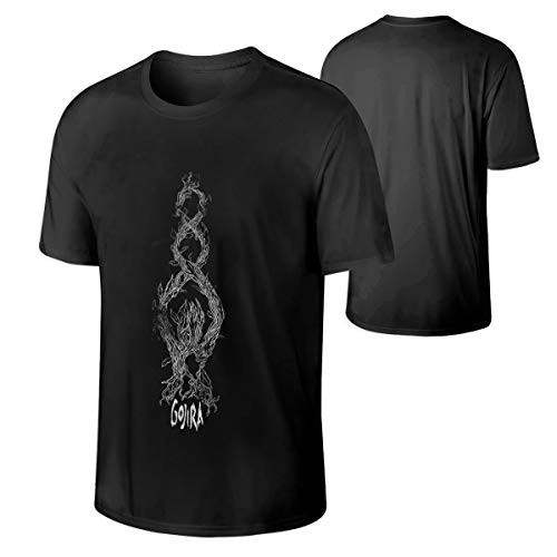 เสื้อยืดผ้าฝ้ายผู้ชายผ้าฝ้าย Gojira Mens T เสื้อผู้ชาย T เสื้อสีดํา XXL 4XL , 5XL , 6XL