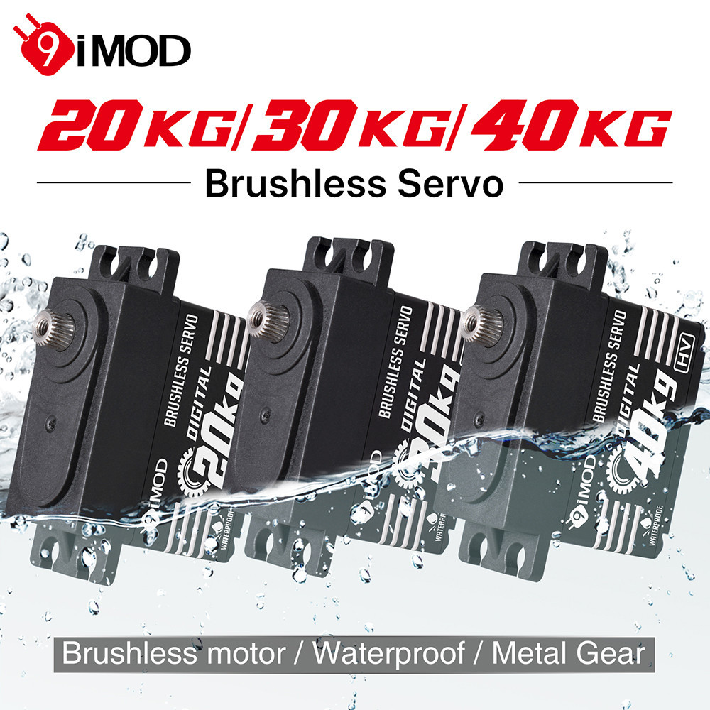 แนะนํา9imod Brushless Servo 20/30/40KG อลูมิเนียมกันน้ําดิจิตอลเกียร์โลหะ Servo สําหรับ RC รถรถบรรทุ